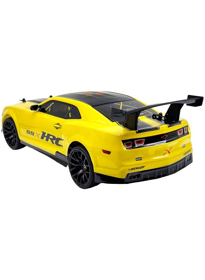 D-Power سيارة كامارو RC صفراء 1:10 – تحكم عن بعد 2.4GHz، بطارية قابلة للشحن USB 7.4V، سيارة أداء عالي للأطفال من عمر 6 سنوات فما فوق - Image 4