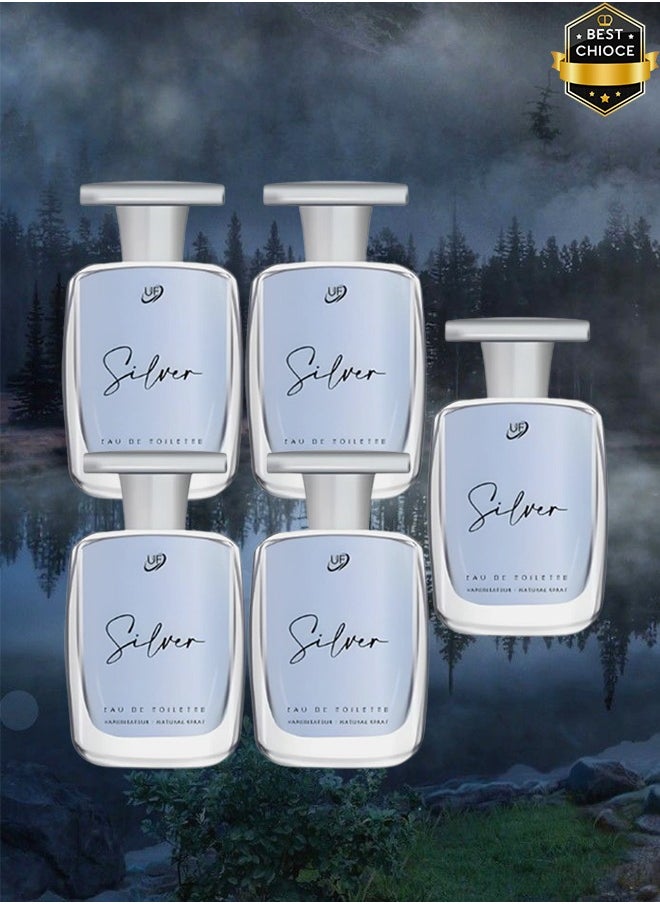 يو إف 5 قطع عطر سيلفر 100 مل  - Image 1