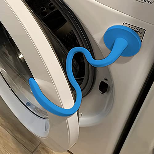 eHuangTools Front Load Washer Door Prop - Magnetic Washing Machine Door Stopper with 2.6-Inch Magnet Base, Removable Washer Door Holder Keep Washer Door Open to Prevent Odors (Blue) - Image 1