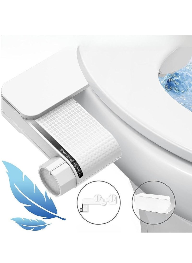 Bidet Attachment for Toilet Ultra-Slim Bidets for Existing Toilets, Non-Electric Bidet Toilet Seat Self-Cleaning Retractable Nozzles Badays for Toilets, Quick & Easy Installation Bedets - Image 1