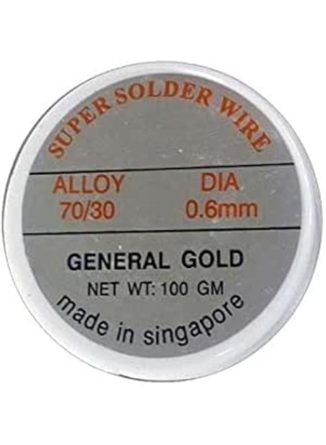 Foil Welding Wire Spool 0.6mm - 70/30-100g - Made by Singapore