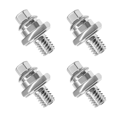ZNDAW 4PCS Side Battery Terminal Bolts 38 Standard Battery Terminal Side Post Adapter Short Stud Vehicle Battery Cable Stud Connector Replacement for GM Post Car Accessories - Image 1