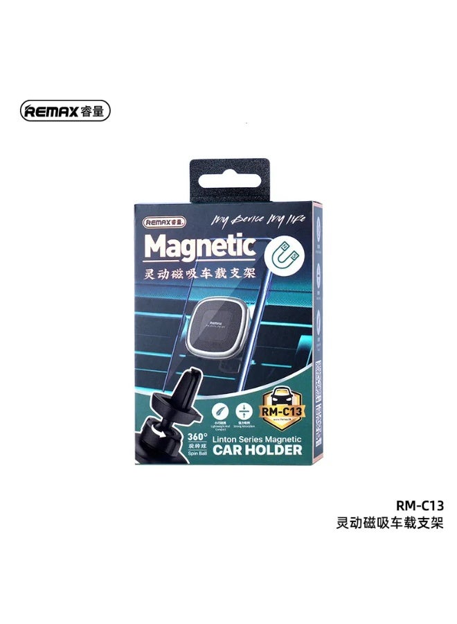 ريماكس حامل موبايل مغناطيسي للسيارة متوافق مع فتحات التهوية - Image 1