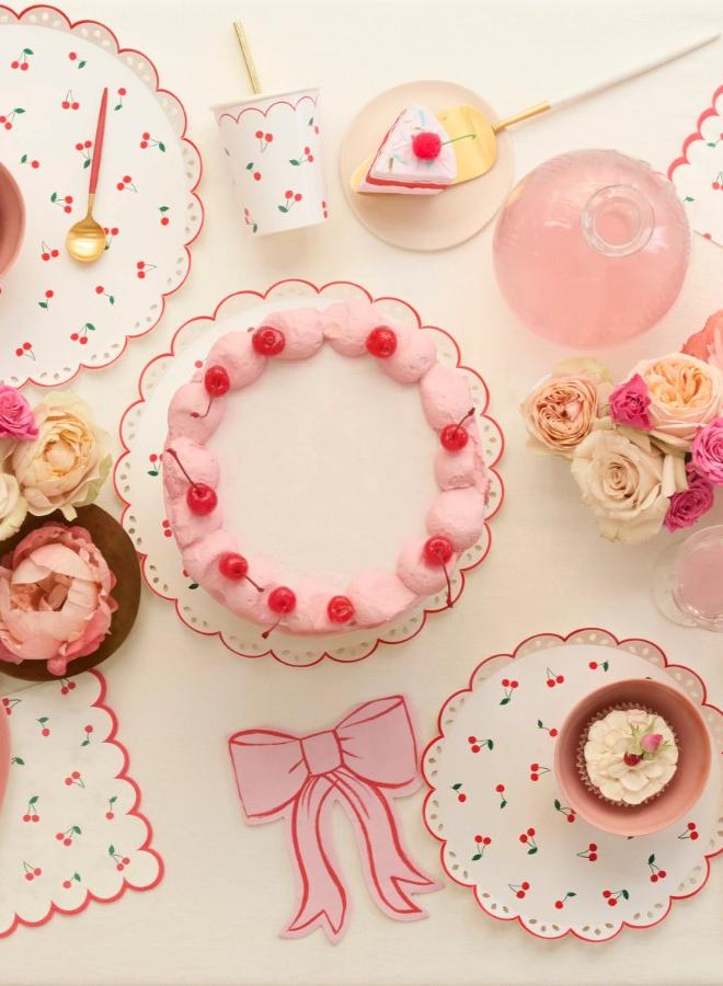 Meri Meri Cherry Pattern Cups - Image 2