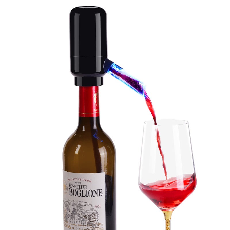 BLUBYEES Electric Wine Aerator PourerPortable OneButton Wine Dispenser Machine and Wine Decanter MultiSmart Automatic Filter Wine Pourer for Red WineBest Wine Gifts for Women and Wine Lovers