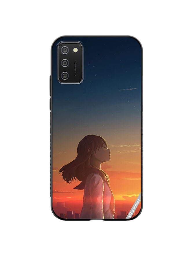 VR CREATIVE Protective Case Cover For Samsung Galaxy A02s Girl1 Design Multicolour - Image 1