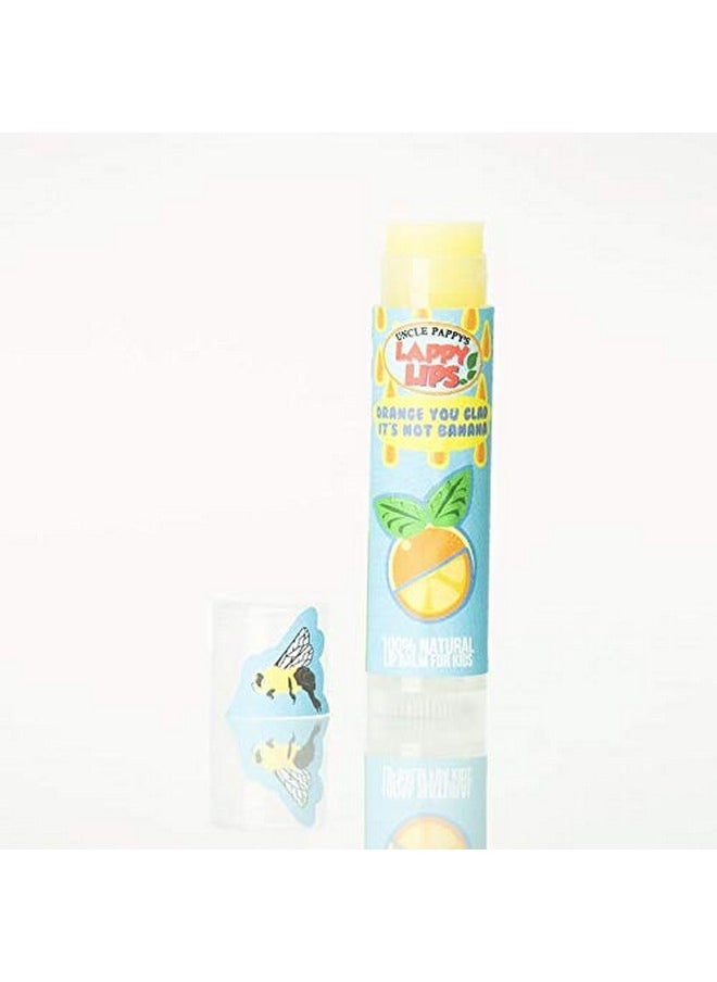 Just bee - Lappy Lips Organic 100% Natural Lip Balm Chap Stick For Kids Toddlers (4 Flavors)Organic Essential Oilfor Dry Chapped Lips To Restore And Heal And Make Kids Happy - Image 1