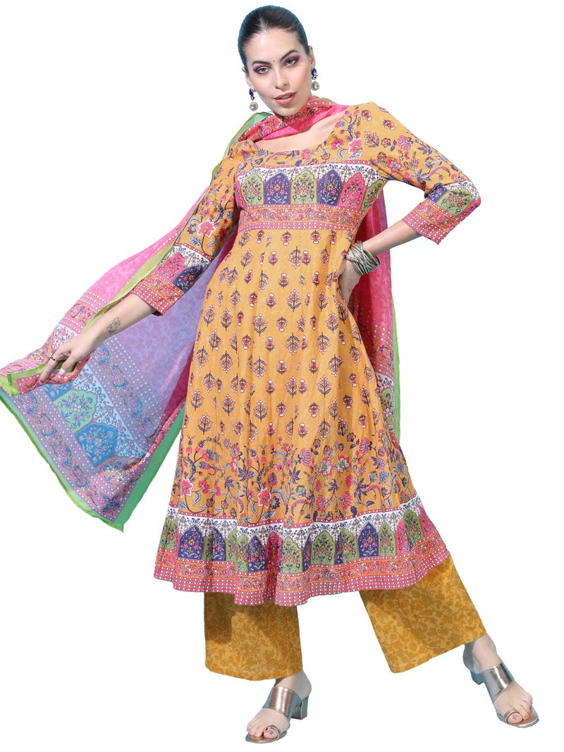 Vishudh Women ROUND NECK Ethnic Set VNK3003973 Multicolor XL - Image 5