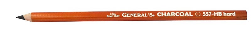 GENERAL'S 11000734 Charcoal Pencils, Black, HB12 Pieces - Image 2
