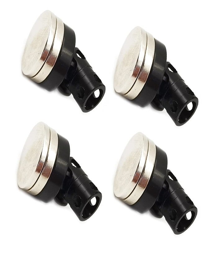 DEVMO 4PCS RC Magnetic Body Post,Alloy Magnetic Stealth Invisible Body Shell Mount Column Compatible with HSP Redcat Himoto Tra-xxas SCX10 4WD 1/10 RC Car (Black) - Image 1