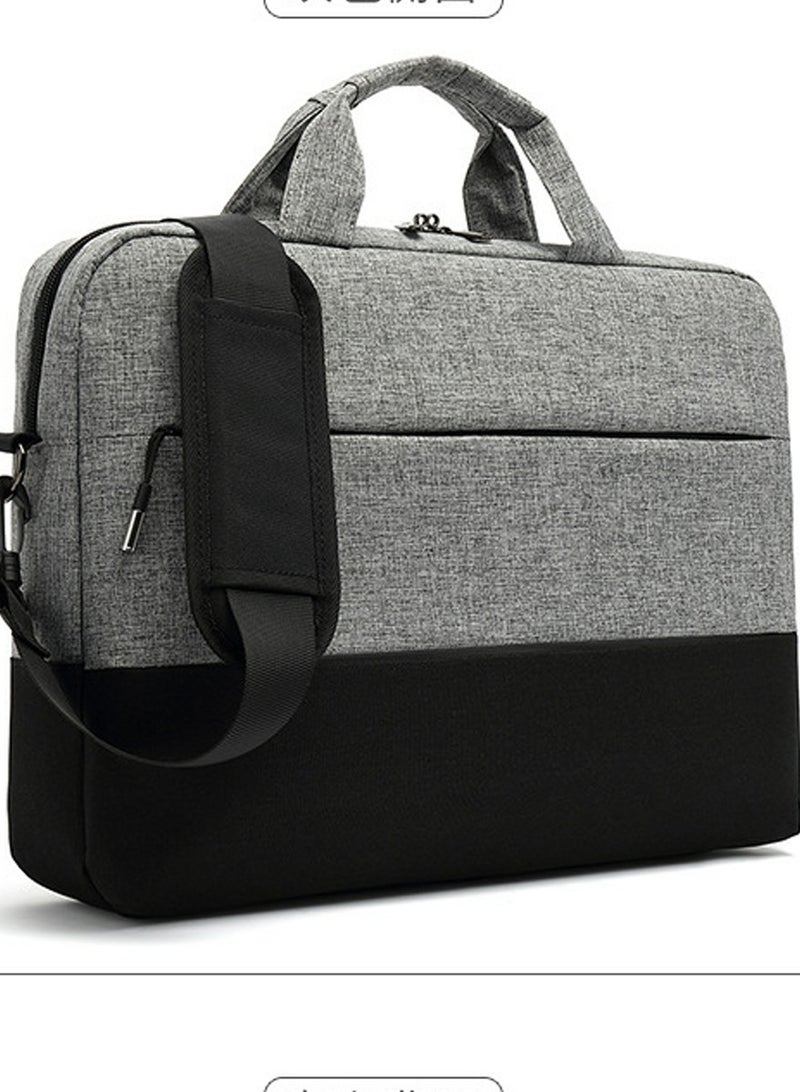 CoolBELL Men's Large Capacity Laptop Bag Briefcase Grey - Image 2