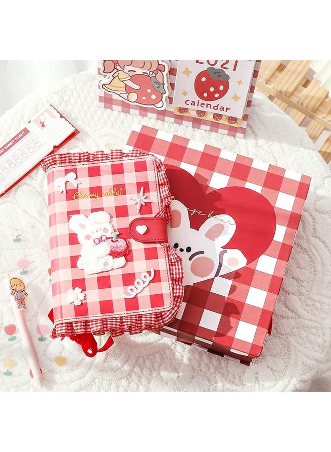 Bluejw DHZ Hand Ledger Gift Box Hand Ledger Suit Cute Girl's Heart Loose-leaf Notebook Tool Full Set Of Girl's Hand - Image 3