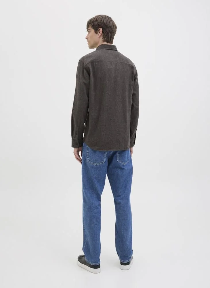 JJ Rebel solid Regular Fit Shirt