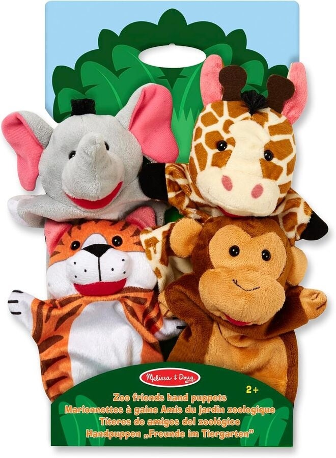 MELISSA & DOUG - Zoo Friends Hand Puppets - Image 1