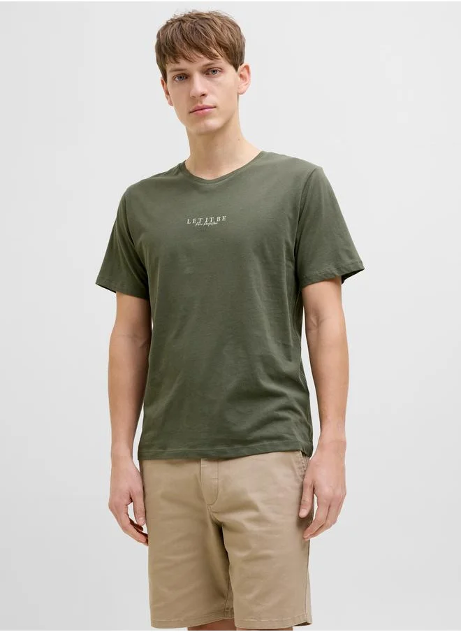 JJ Rebel by Jack & Jones JJ REBEL Graphic Print Crew Neck T-Shirt