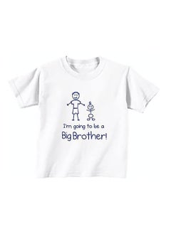 I'm Going To Be A Big Brother Short Sleeve White T-shirt