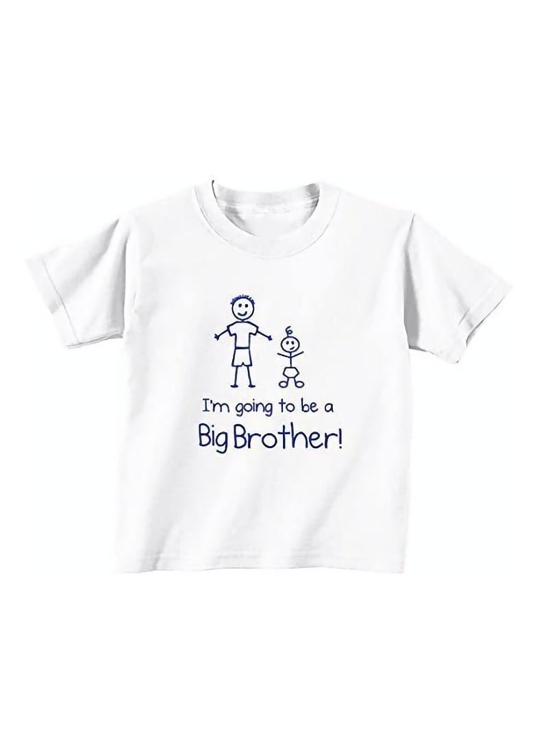 Generic - I'm Going To Be A Big Brother Short Sleeve White T-shirt - Image 1