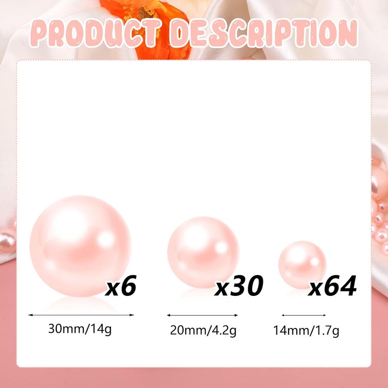 ZEBMOON 100 Pcs Floating Pearls 14/20/43MM qianfen - Image 2