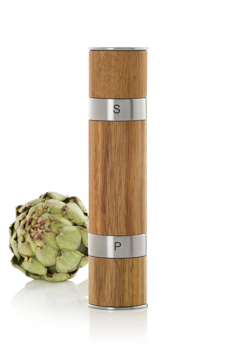 Adhoc Duomill Acacian and Stainless Steel 2in1 Mill Set 825Inch
