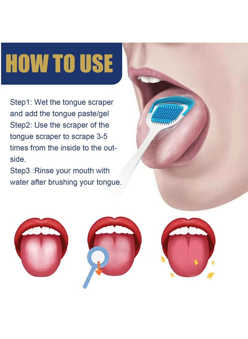 Jaysuing 3-PACK Oral Care Odor Removal Tongue Coating Cleaning Kit 50g*3 - Image 5