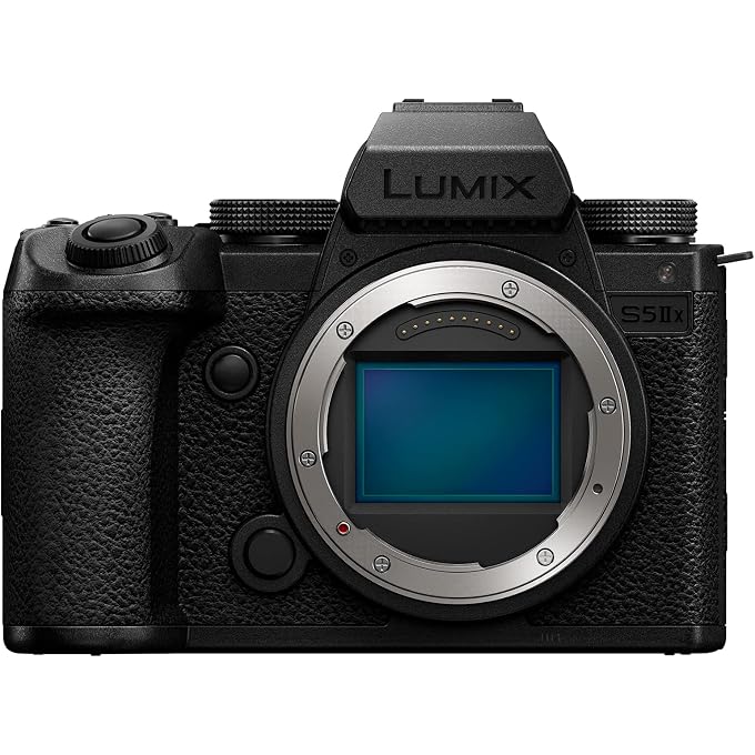 rayihni LUMIX S5IIX Mirrorless Camera, 24.2MP Full Frame with Phase Hybrid AF, New Active I.S. Technology, 5.8K Pro-Res, RAW Over HDMI, IP Streaming - DC-S5M2XBODY Black | 24.2MP Full-Frame CMOS, Phase Hybrid Af, Active I.s, 5.8k Apple Prores to SSD, Raw over HDMI, Wired and Wireless Ip Streaming - Image 1