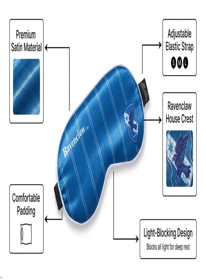MINISO Harry Potter Ravenclaw Sleep Mask – Lightweight Soft Eye Mask for Better Sleep & Travel Use - Image 5