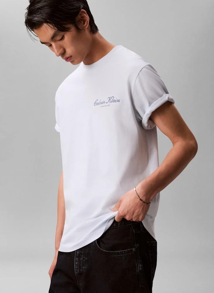 Calvin Klein Jeans  Embroidered Logo T-shirt for Men | Best Price UAE