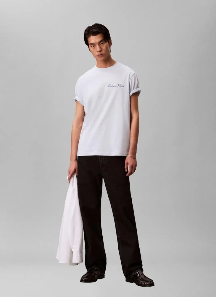 Calvin Klein Jeans  Embroidered Logo T-shirt for Men | Best Price UAE
