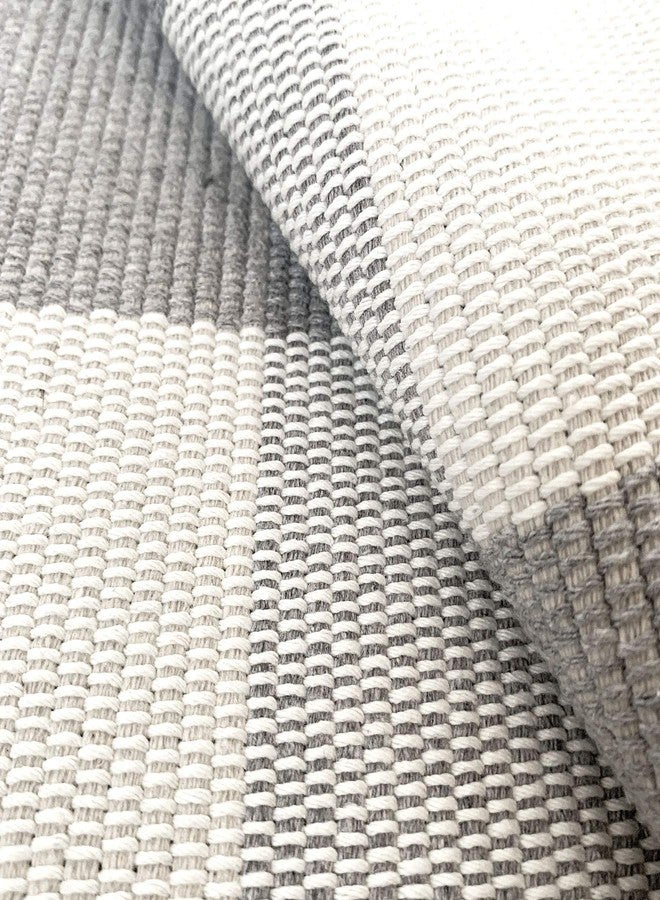LEVINIS Farmhouse Grey Buffalo Plaid Rugs Outdoor Doormats- Cotton Washable Buffalo Check Doormats for Kitchen,Front Porch,Bathroom,Laundry Room,Entry Way, 23.6'' x 51.2'' - Image 4