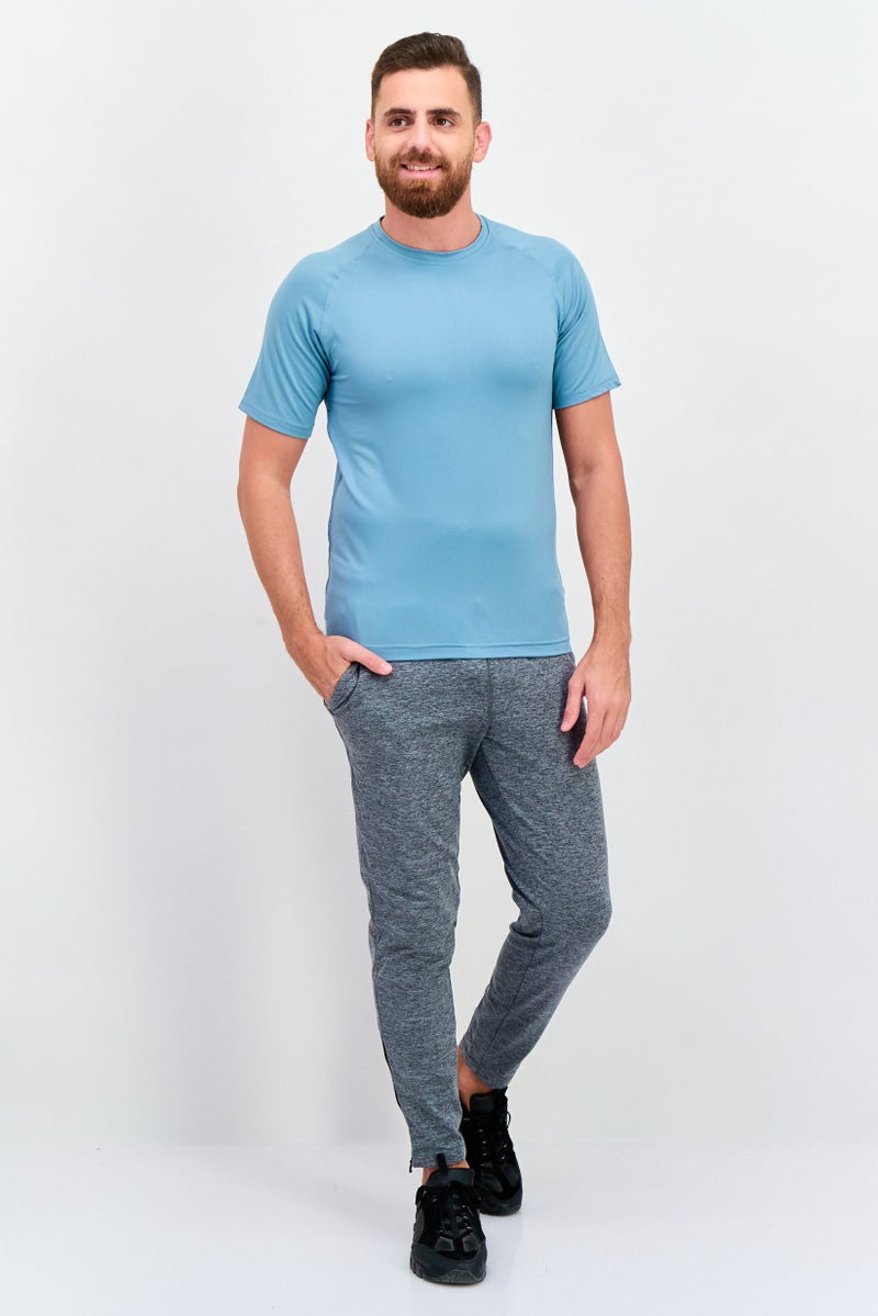 Legend تي شيرت تدريب قصير الأكمام للرجال، لون أخضر حكيم - Image 4