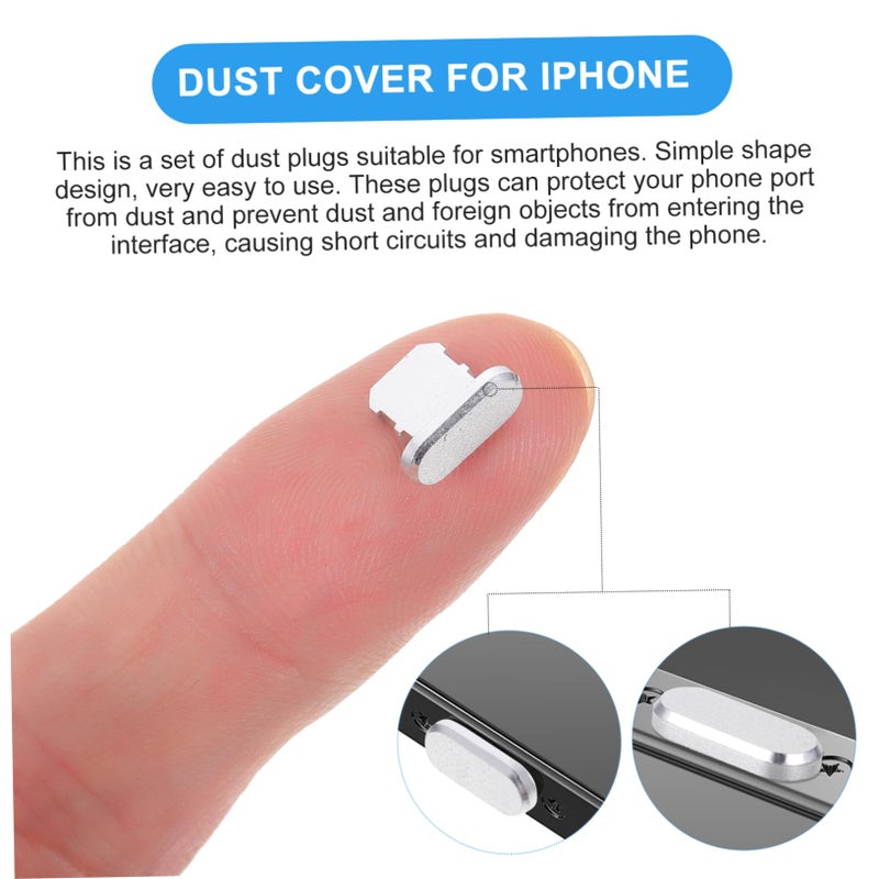 Black Charging Port Protectors 5 Pack Easy Install Remove 0 9X0 7X0 1CM - Image 4