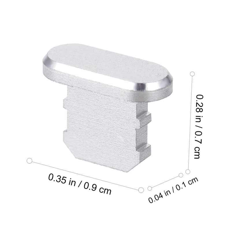 Black Charging Port Protectors 5 Pack Easy Install Remove 0 9X0 7X0 1CM - Image 3