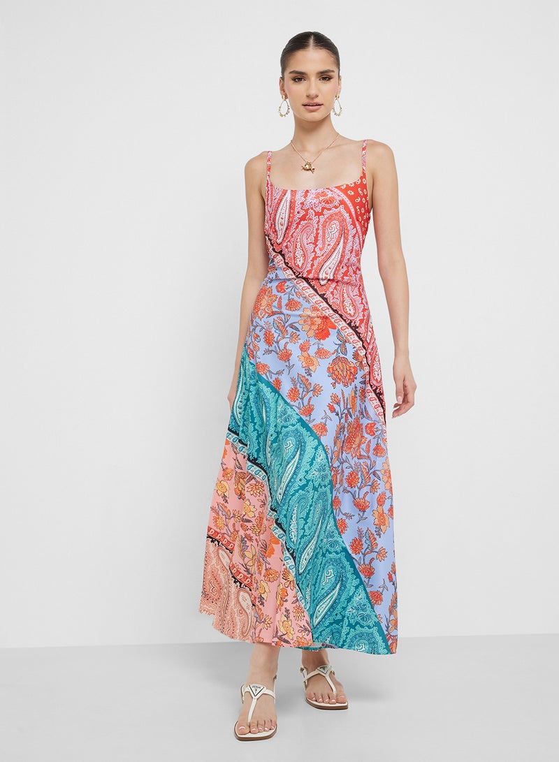 جينجر فستان ماكسي بطبعة بيزلي - Image 4