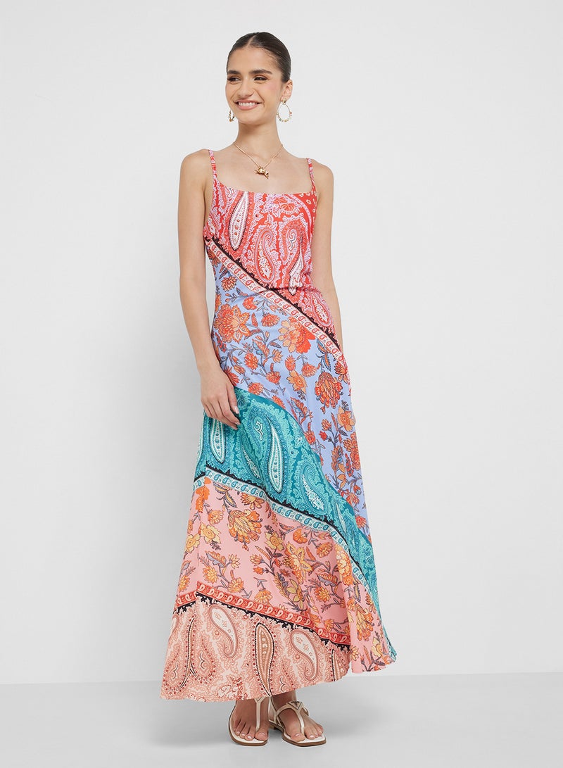 جينجر فستان ماكسي بطبعة بيزلي - Image 1