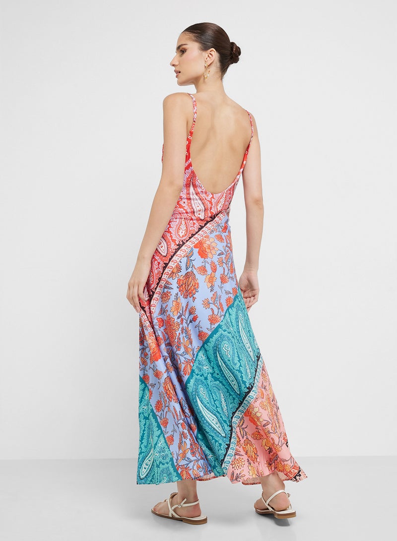 جينجر فستان ماكسي بطبعة بيزلي - Image 2