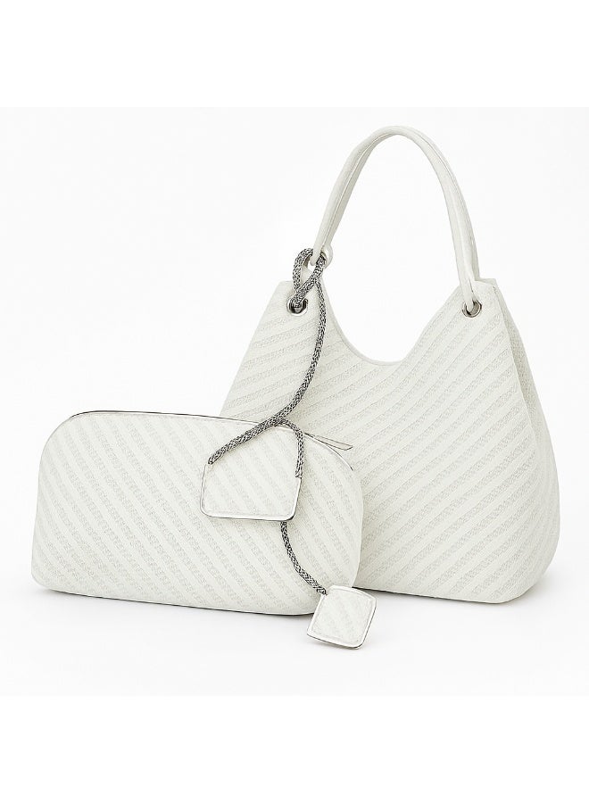 Women's Handbag Set – Stylish & Practical 2-Piece Tote and Pouch for Daily Use, Travel, or Shopping  - Image 3