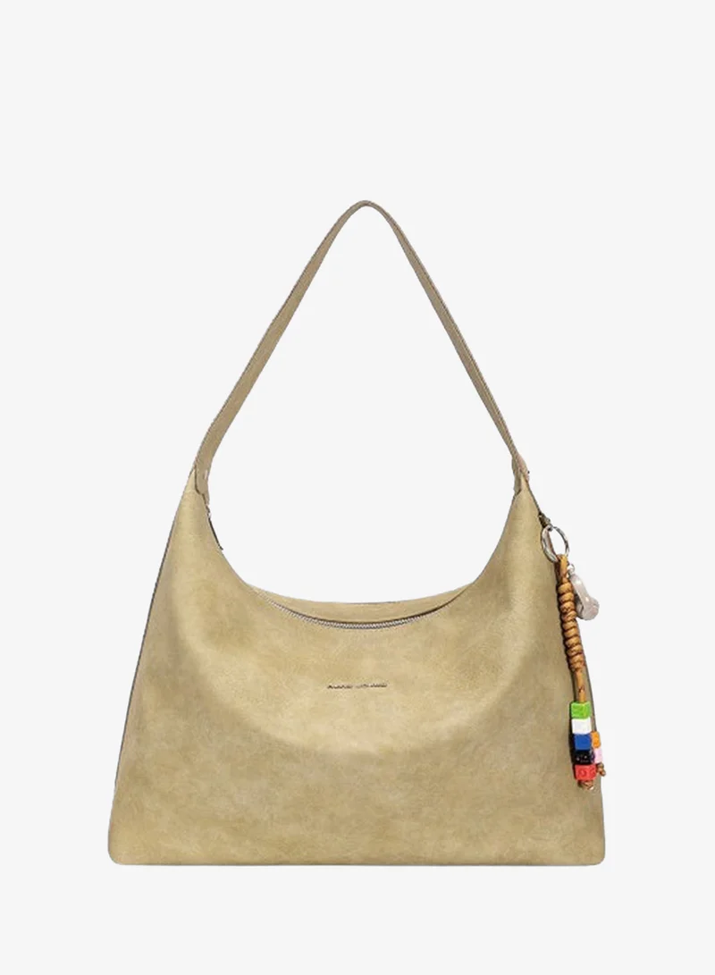David Jones Soft vegan leather handbag cm8246| Everyday spacious hobo style shoulder bag | office friendly handbag with multiple pockets