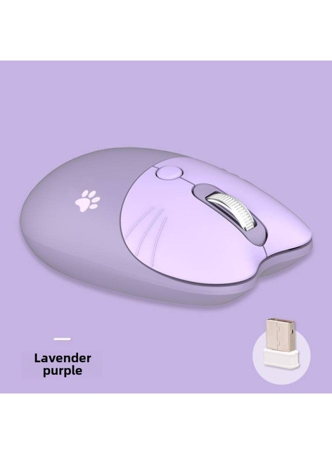 Ferris Hand M3 Wireless Mouse Girl Laptop Office Portable Unlimited Mouse Silent Cute Cute-Specifications:Smart Purple Wireless Version  - Image 1
