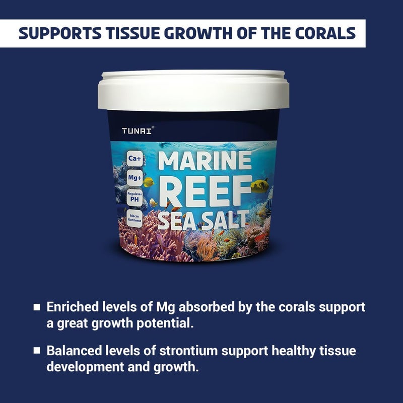 TUNAI Marine Coral Reef Base Aquarium Salt for Marine Fish Aquarium (Particles, 1KG) - Image 3