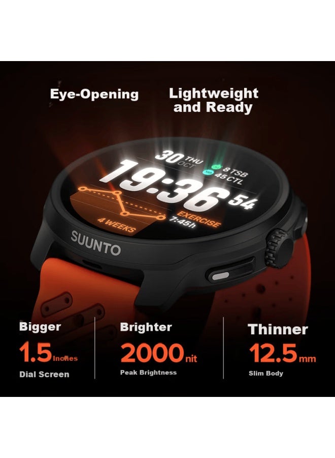 Suunto Race 2 Outdoor Training Flagship Watch Trail Hiking Navigation Sports Smarch Stainless Steel Dawn Orange Edition - Image 1