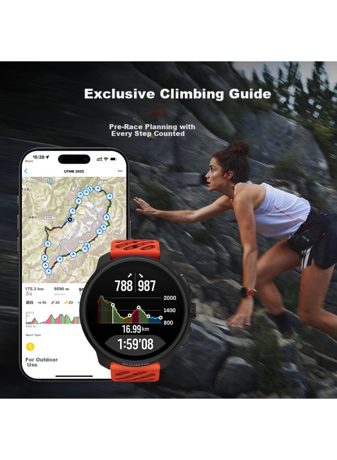 Suunto Race 2 Outdoor Training Flagship Watch Trail Hiking Navigation Sports Smarch Stainless Steel Dawn Orange Edition - Image 3