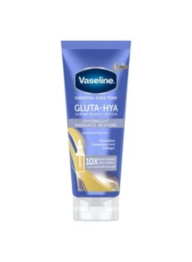 Vaseline Gluta-Hya Serum Burst Lotion Overnight Radiance Restore 200ml – GlutaGlow, Hyaluronic Acid & Collagen Body Lotion - Image 1