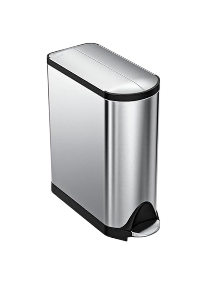 simplehuman simplehuman 45 Liter  119 Gallon Butterfly Lid Kitchen Step Trash Can Brushed Stainless Steel 
