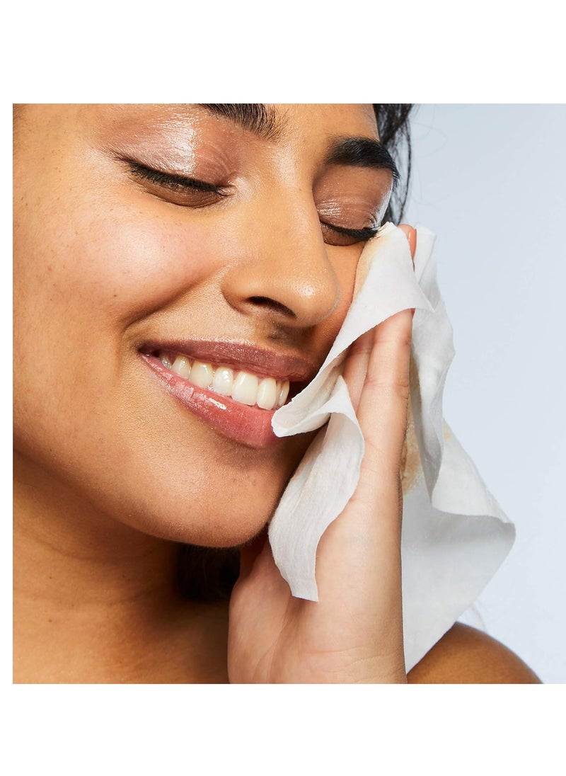 Pacifica Pacifica Makeup Remover Face Wipes - Daily Facial Cleansing & Exfoliating Towelettes - Biodegradable - Organic - w/ Gycolic Acid - Clean Beauty Vegan & Cruelty-Free Dermatologist Tested 30 Count  - Image 4