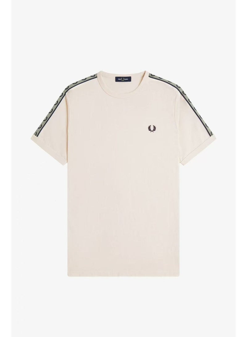 FRED PERRY Men's Short-Sleeve T-Shirt, Minimalist Casual Color-Blocking Trim Half-Sleeve Top - Image 2