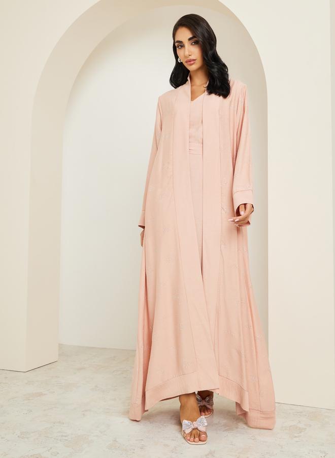 Amirah Women Embellished Abaya and Dress Modest Set - Image 3