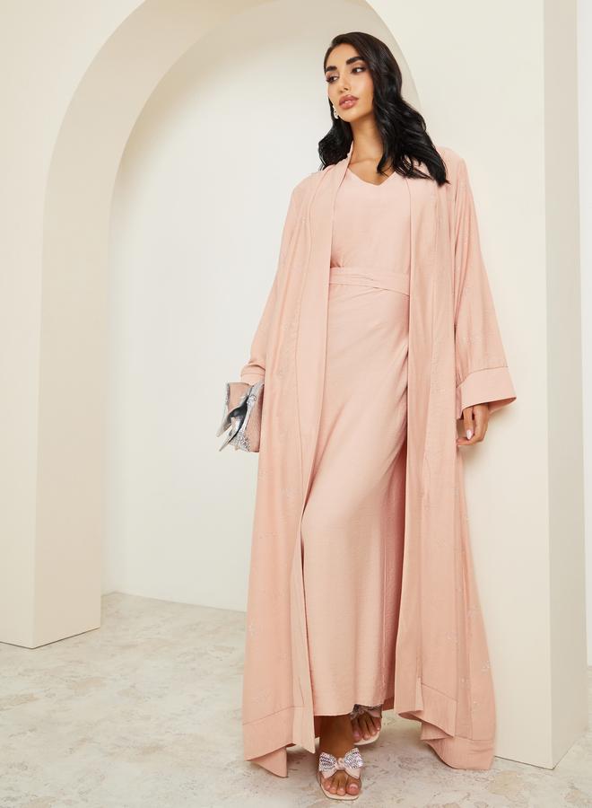 Amirah Women Embellished Abaya and Dress Modest Set - Image 1