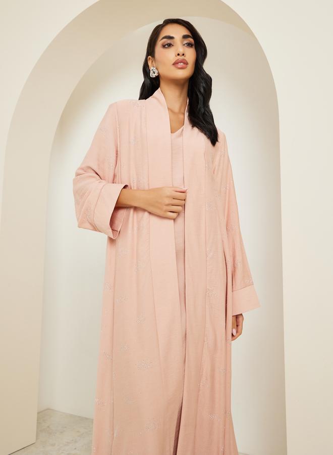Amirah Women Embellished Abaya and Dress Modest Set - Image 2
