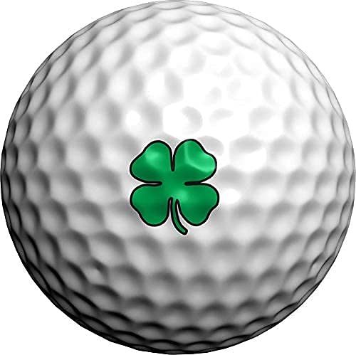 Golfdotz - Golf Ball Markers, Unique Golf Ball Stamps and Golf Ball Stickers for Marking Golf Balls, Durable Golf Ball Decals, Golf Accessories for Men and Women, Lucky Clover (32 Count) - Image 1
