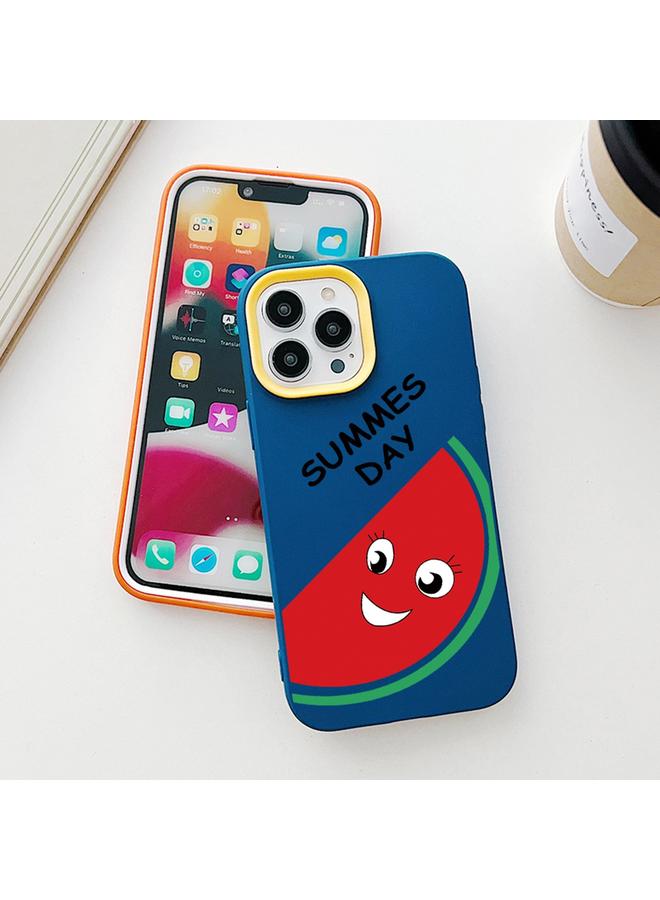 زبون جراب لهاتف iPhone 11 Pro، جراب هاتف هجين من مادة TPU بتصميم البطيخ من PC - Image 4